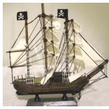 Wooden model ship