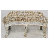 Vintage cast iron double bench