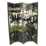 4 Panel Oriental room dividing screen
