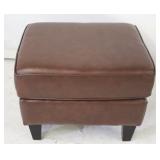 Leather Italia Ottoman - 17 x 23 1/2 x 19