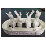 Porcelain 8 piece centerpiece