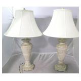 Pair matching table lamps