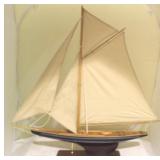 Wooden model ship