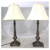 Pair matching table lamps