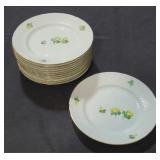 12 Bing & Grondahl Erantis 8 1/2" lunch plates