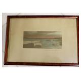 Wallace Nutting hand tinted signed photograph