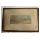 Wallace Nutting hand tinted signed phograph