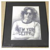 Framed John Lennon print