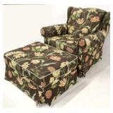 Johnston Benchworks arm chair with ottoman