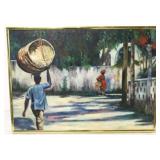 Oil on canvas - signed