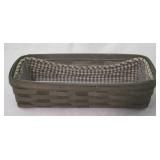 2010 Longaberger rich brown basket with liners