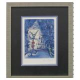The Blue Circus Print by Marc Chagall