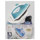 Rechargeable cordless steam iron
