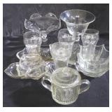 Assorted glassware