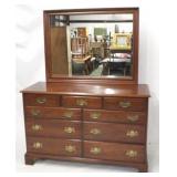 Henkel Harris Wild Black Cherry Dresser w/ Mirror