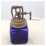 Blue Glass Dazey Churn