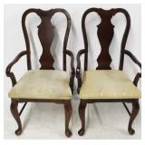 Queen Anne arm chairs