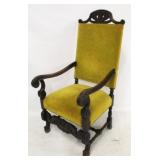 Vintage Jacobean carved captain