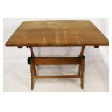 Vintage adjustable drafting table