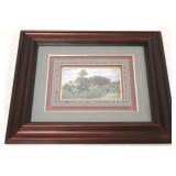 Framed hunt scene