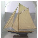Wooden model ship