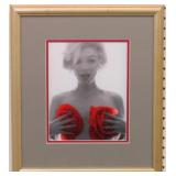 Marilyn Monroe Red Roses by Bert Stern