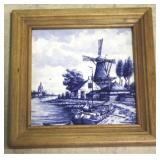 Framed Delpht tile