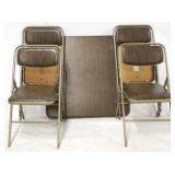 Samsonite 5 piece folding card table set