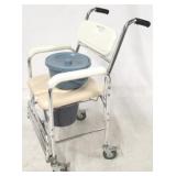 Rolling potty chair