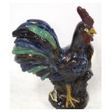 Art pottery rooster - AS IS