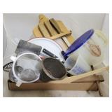 Tray Lot of Assorted Kitchen Items & more