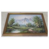 Framed Oil on Canvas