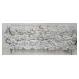 Vintage grapevine motif cast iron planter