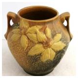 Roseville Clematis 2 handle vase