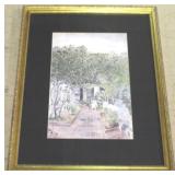 Framed & signed watercolor