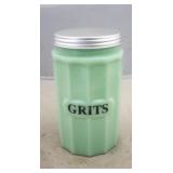 Jadeite Grits Container