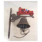 Cast Iron Firetruck Bell