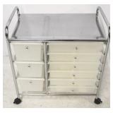 Rolling storage cart