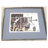 Framed & signed watercolor