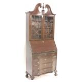 Chippendale bookcase top secretary