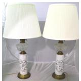Pair matching table lamps