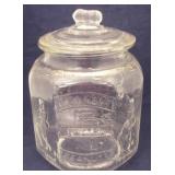 Planters Glass Store Jar - AS IS - Chipped