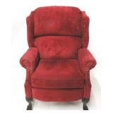 Recliner Chair on Claw Feet - 40 x 30 x 30