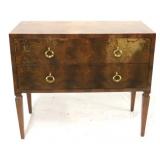 Modern History 2 drawer chest - AS IS