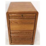 Wood file cabinet