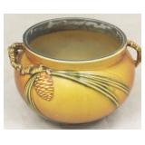 Roseville Pine Cone 2 Handled Vase