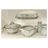 Noritake Colburn creamer & sugar / s & p / butter