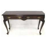 Mahogany Queen Anne 2 drawer console