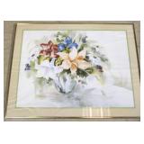 Framed watercolor - signed