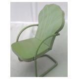 Vintage metal doll size chair